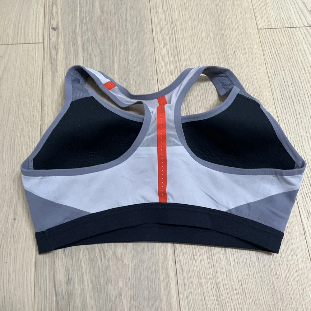 Nike Motion Adapt HIGH-Support Compression Sports Bra Size Large SM Grey #1557 - Picture 2 of 4